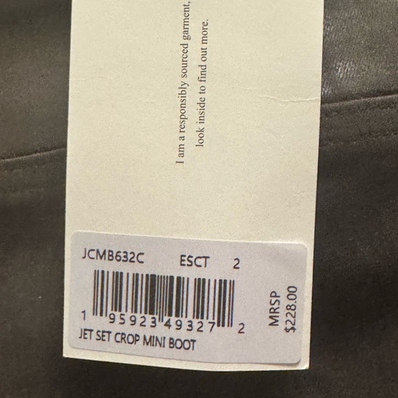 FRAME The Jetset Crop Hi-Rise Mini-Boot Cut Stretch Denim NWT SZ 2 (30-34) - Picture 6 of 8